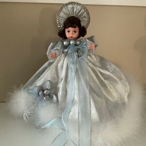 BLUE Madame Alexander Glistening Angel Tree topper